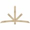 Ekena Millwork Alberta Rough Sawn Timber Gable Bracket, Douglas Fir, 72"W x 42"H x 2"D x 4"F, 14/12 Pitch GBW072X42X0204ALB00RDF - alternate 1